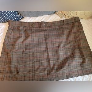 Plaid mini-skirt